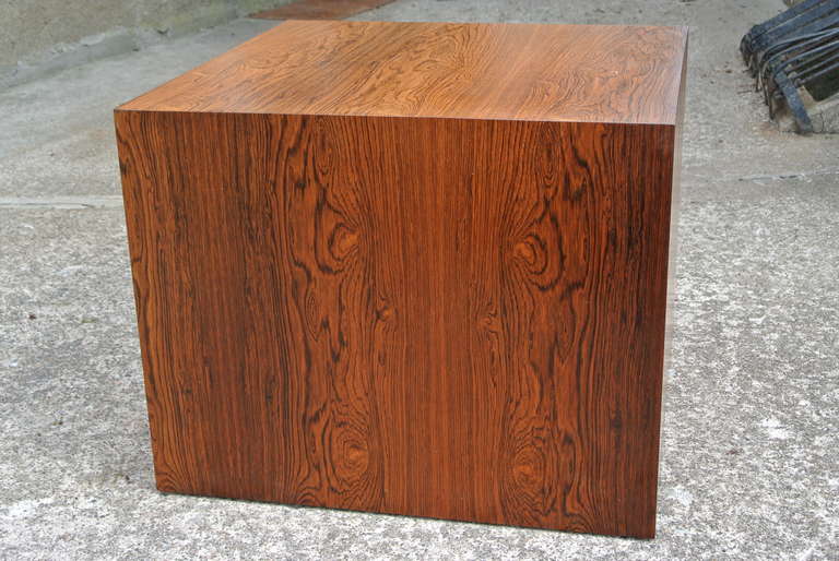 Harvey Probber Rosewood Cube Cocktail Table