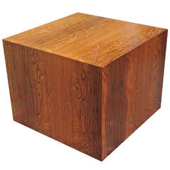Harvey Probber Rosewood Cube Cocktail Table