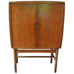 Vintage Edvard and Tove Kindt-Larsen Walnut Bar Cabinet