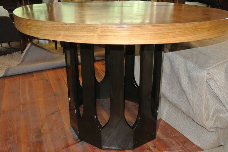 Harvey Probber Bleached Rosewood Gothic Dining Table