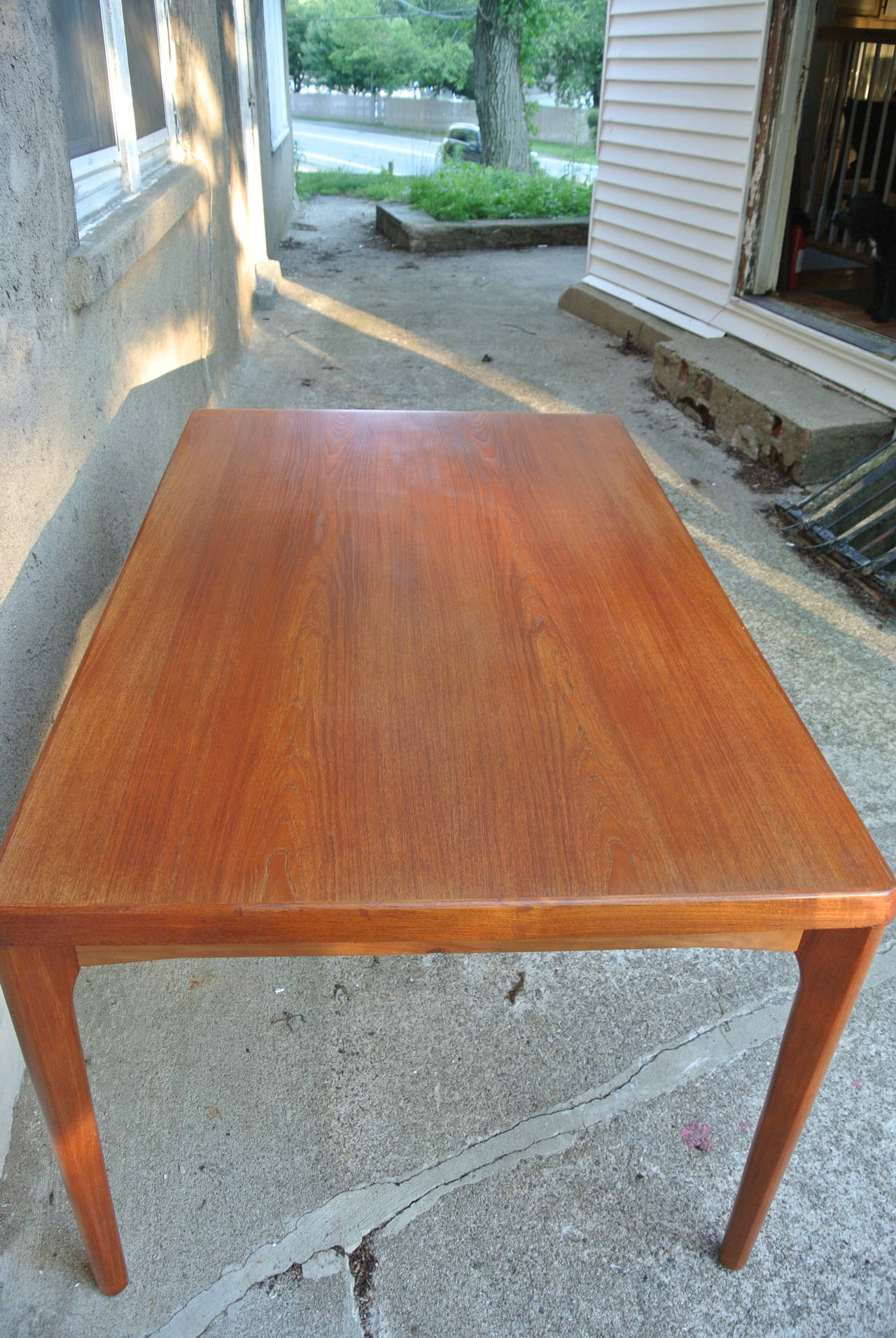 Danish Dining Table in Teak by Henning Kaerjnulf for Vejle Stole For Sale