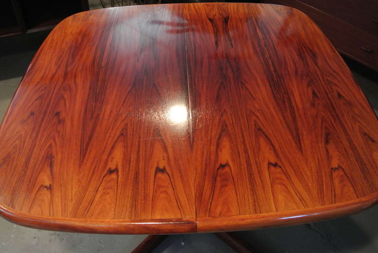 Danish Niels Moller Sculpted Rosewood Dining Table For Sale