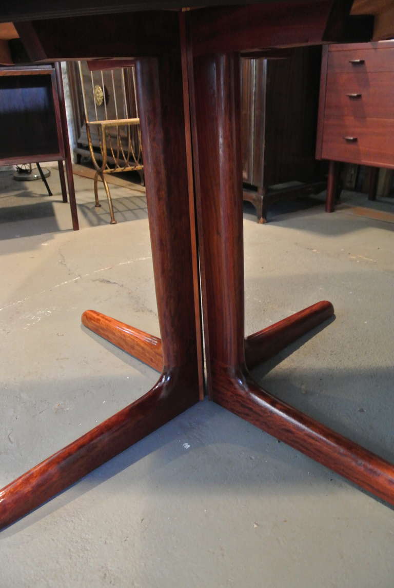 Niels Moller Sculpted Rosewood Dining Table For Sale 2