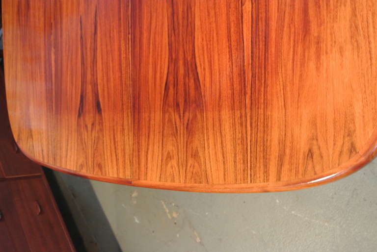 Mid-20th Century Niels Moller Sculpted Rosewood Dining Table For Sale