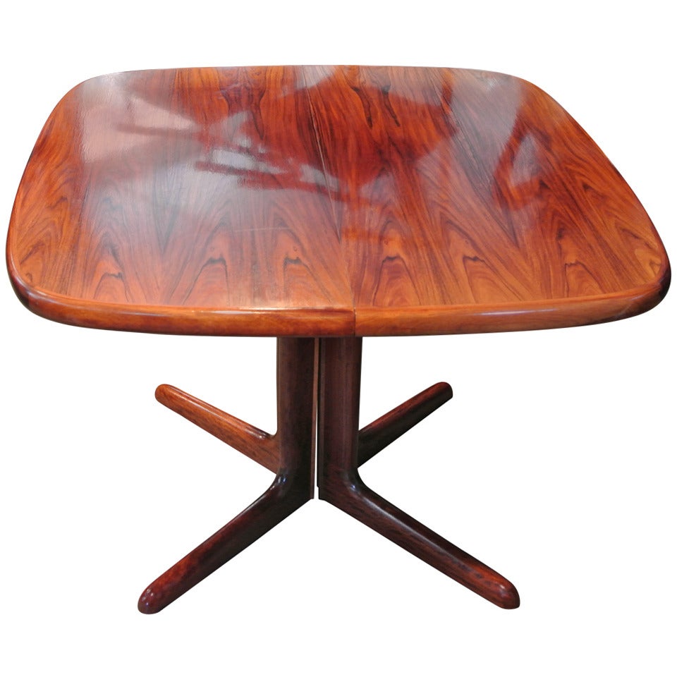 Niels Moller Sculpted Rosewood Dining Table For Sale