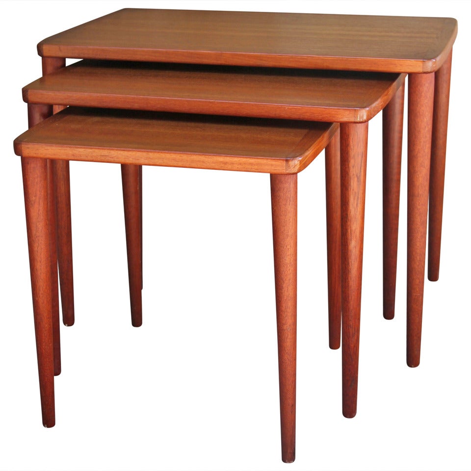 Scandinavian Teak Nesting Tables