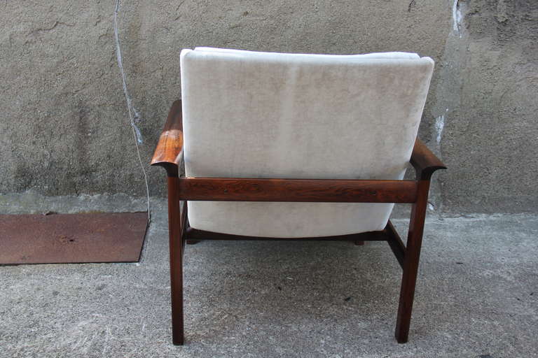 Hans Olsen Rosewood Chair for Vatne Mobler In Excellent Condition In Morristown, NJ