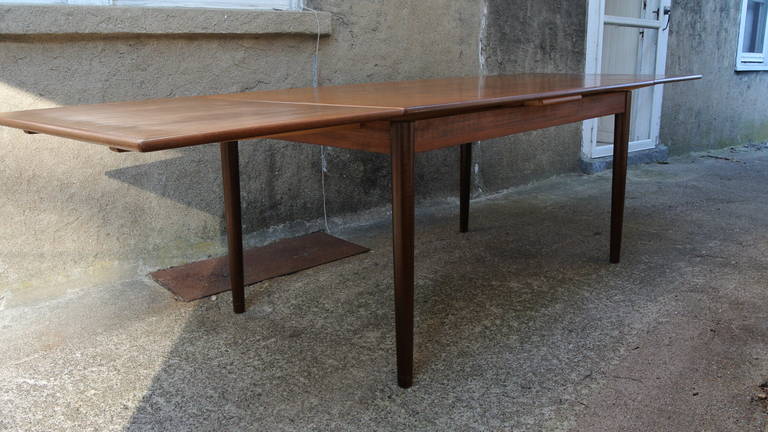 Teak Dining Table with Pocket Leaves