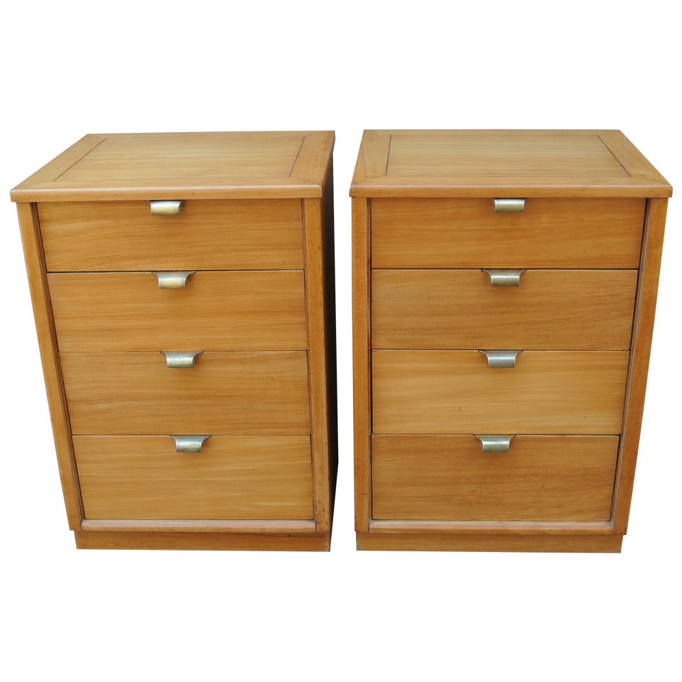 Pair of Nightstands or Chests by Edward Wormley for Drexel