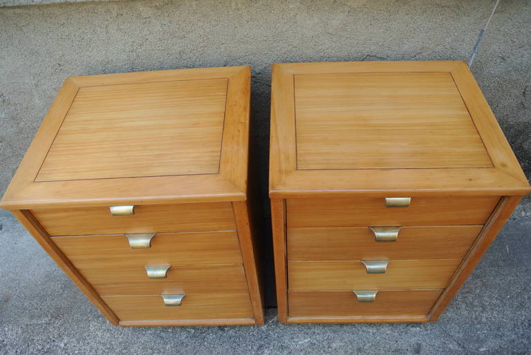 Pair of Nightstands or Chests by Edward Wormley for Drexel In Excellent Condition In Morristown, NJ