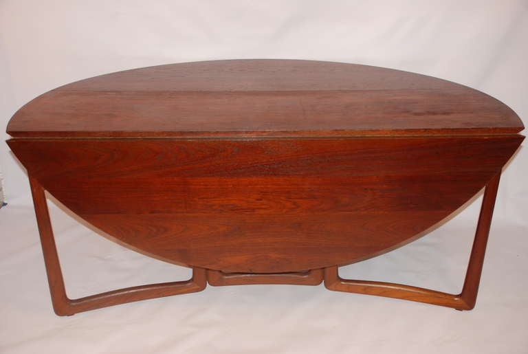 Peter Hvidt & Mølgaard-Nielsen for John Stuart Teak Drop-Leaf Dining Table