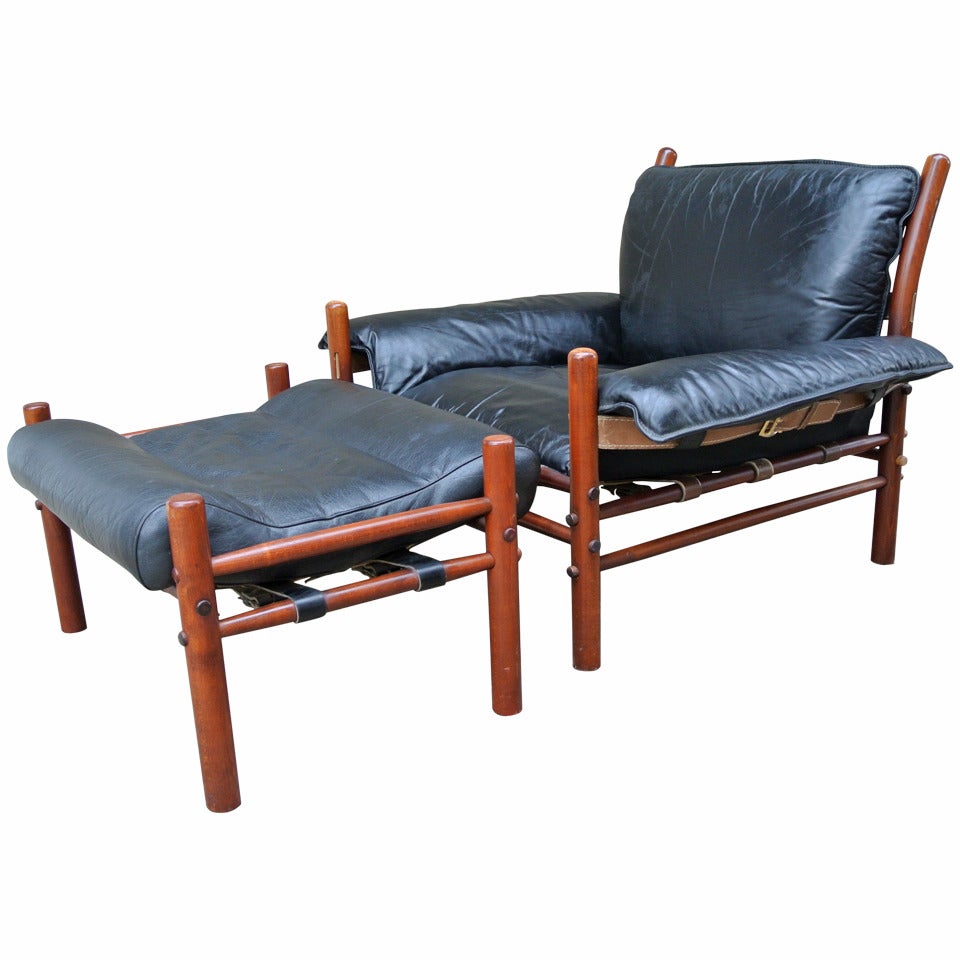 Lounge Chair & Ottoman by. Arne Norrell