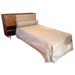 Vintage Pr. George Nelson for Herman Miller Primavera Twin Walnut Bed Set