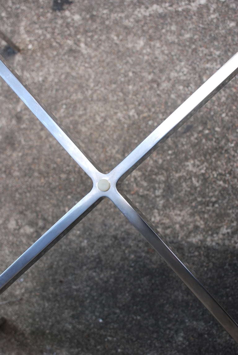 Ludwig Mies van der Rohe Stainless Steel Barcelona Table by Knoll In Excellent Condition In Morristown, NJ