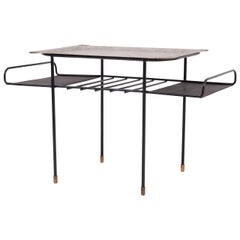 Mathieu Matégot Low Rigitule Table with Tray