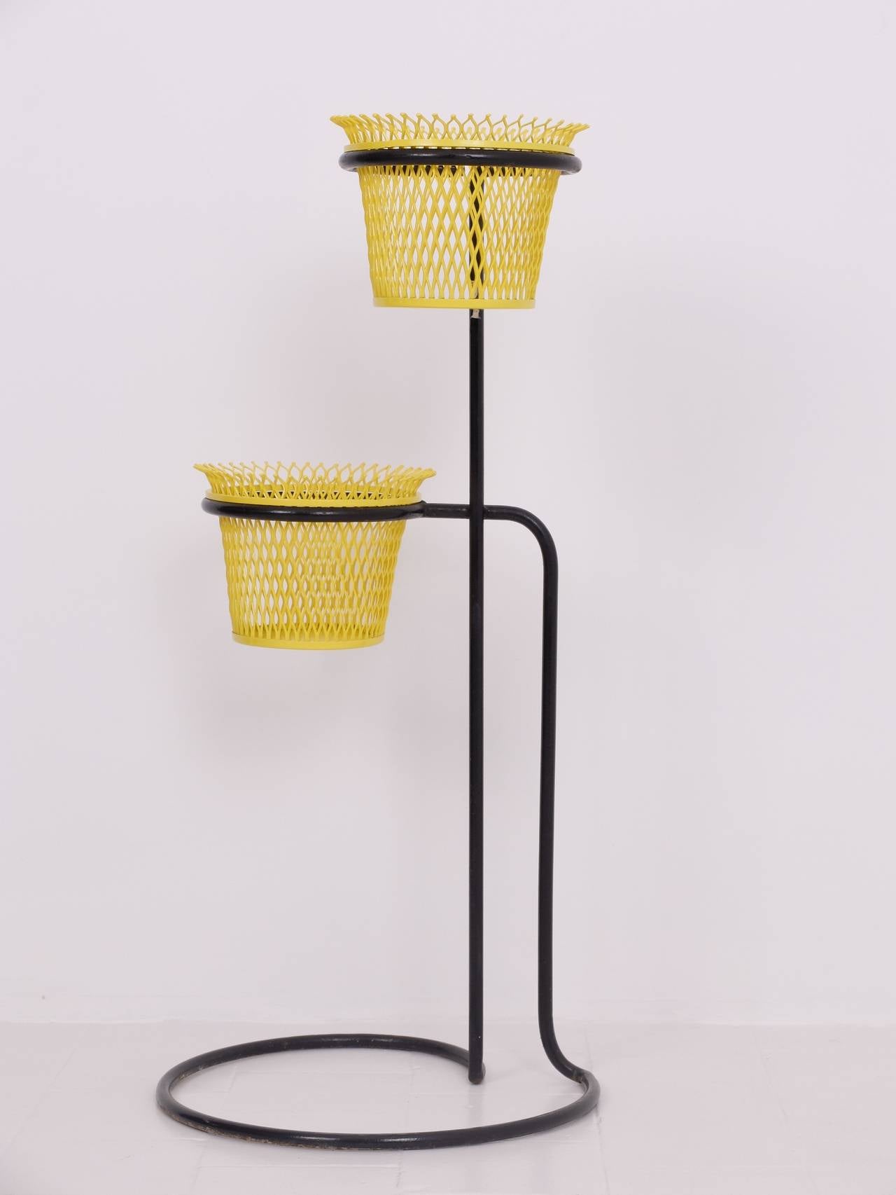 Mathieu Matégot Double Plant Stand at 1stdibs Mathieu Matégot Double Plant Stand at 1stdibs