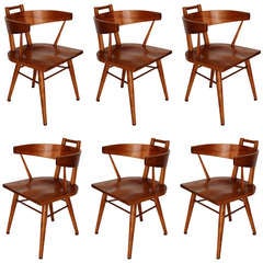 Set of Six Paul McCobb Style Dining Chairs