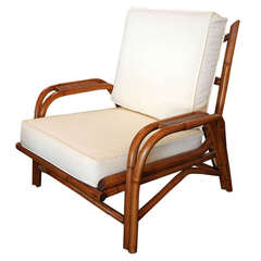 Herbert and Shirley Ritts Rattan and Bamboo Armchair