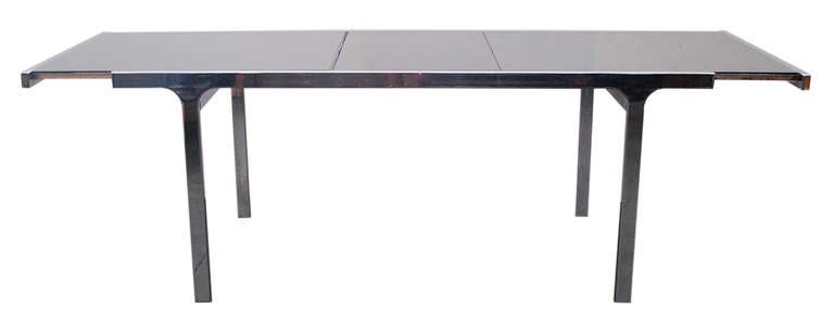 Pierre Cardin Custom Signed Chrome Dining Table