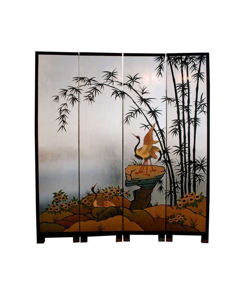For nearly three hundred years, Asian exports have been gathered on ships at ports on the Coromandel coast of India before heading out to western markets. Incised painted Chinese folding screens, like this one, became an enormously popular item
