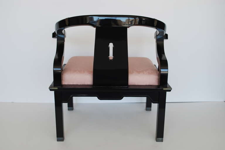 American Pair of James Mont Ming Chairs For Sale