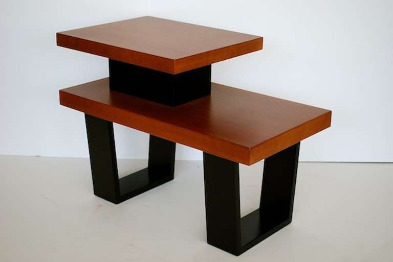 Modern Geometric Side Tables by Paul Frankl