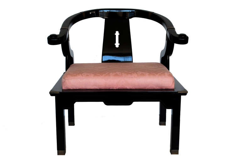 Chinese Chippendale Pair of James Mont Ming Chairs For Sale