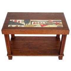 Harris Strong Mission Style Table with Inset Tiles