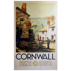 "St Ives, Cornwall, " Original Vintage GWR (Great Western Railways) Poster