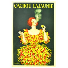 Cachou Lajaunie, Original Antique 1920 Advertising Poster by Leonetto Cappiello