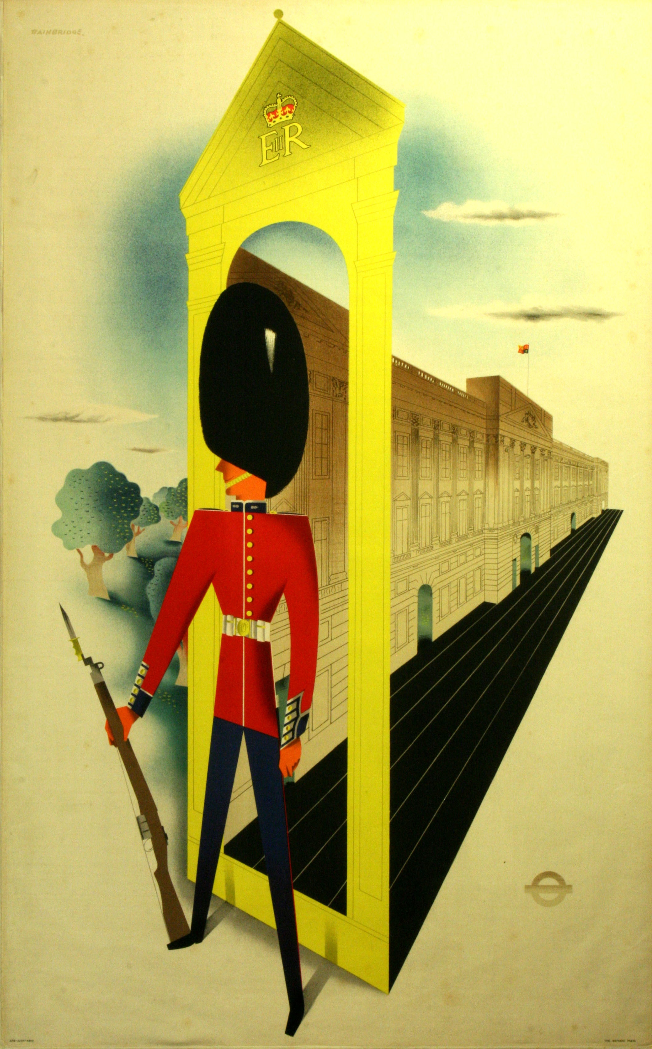 Original Travel Poster for London Underground, Buckingham Palace