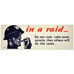 Original Vintage World War II Poster by Tom Purvis