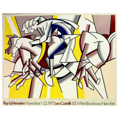 Original Vintage Poster by Roy Lichtenstein at the Leo Castelli Gallery