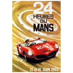 24 Heures du Mans 1963 - Le Mans sports car racing poster