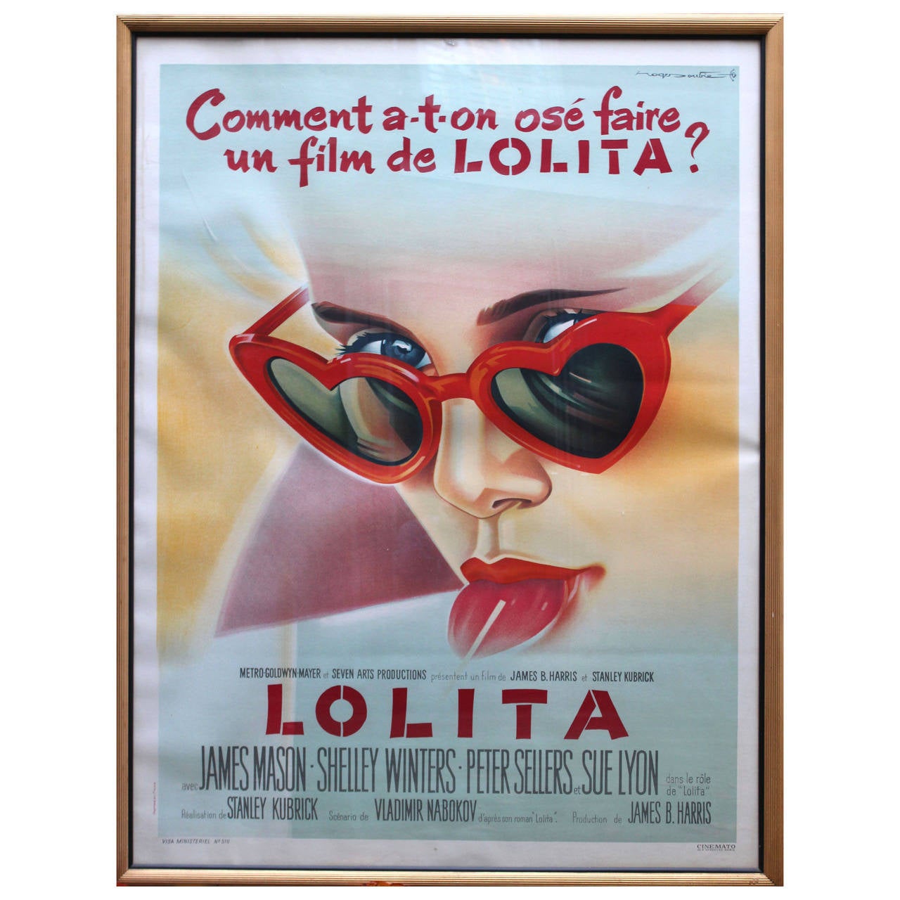 Original vintage movie poster for the film directed Stanley Kubrick, Lolita at 1stDibs lolita movie poster, film poster, stanley kubrick lolita poster