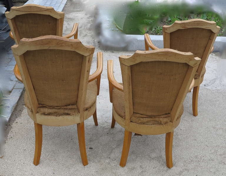 Four Art Deco Armchair In Good Condition For Sale In Paris, FR