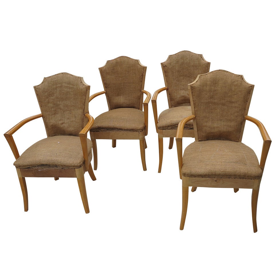 Four Art Deco Armchair