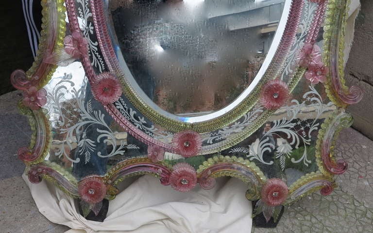 Italian Extraordinary Murano Mirror