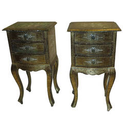 Pair of Italian gilt side tables 2
