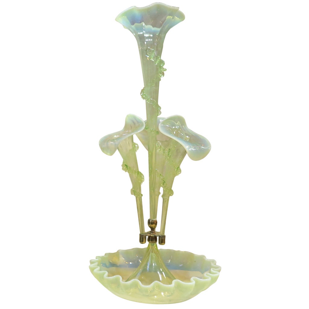 Outstanding Art Nouveau 19th Century Epergne on Plateau