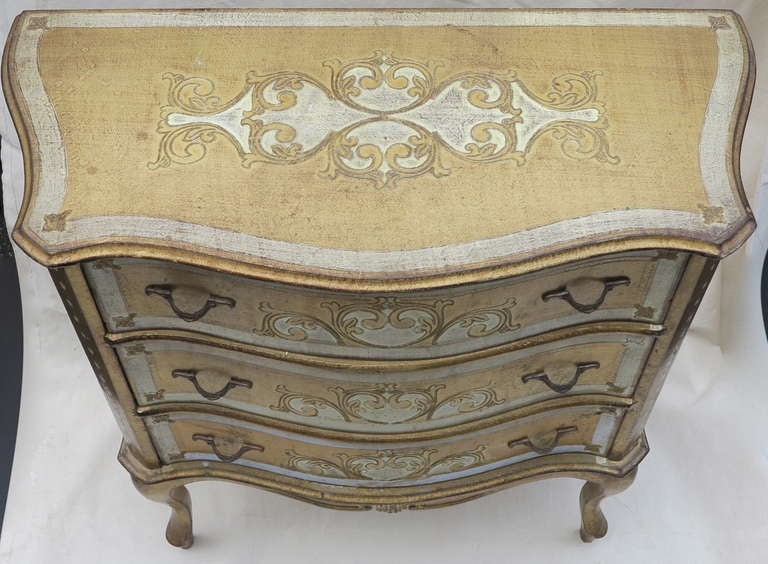 Renaissance An Italian Gilded Wood Chest of Drawers