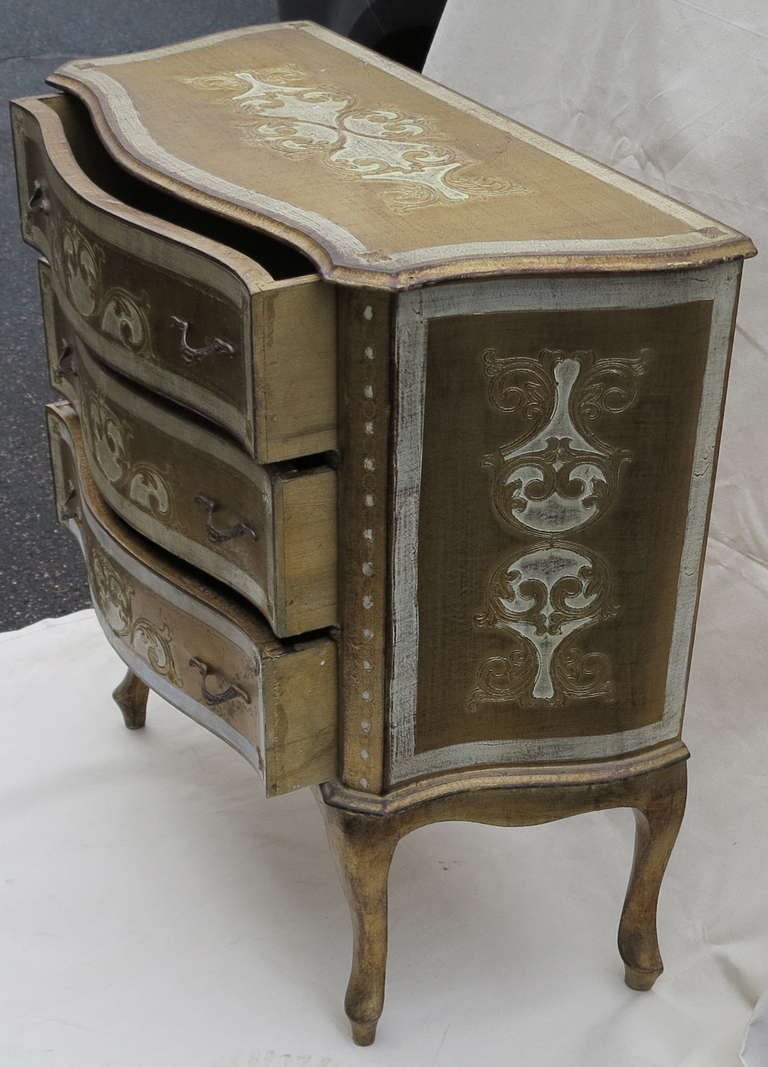 Giltwood An Italian Gilded Wood Chest of Drawers