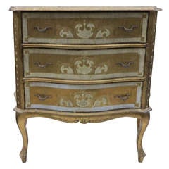 An Italian Gilded Wood Chest of Drawers