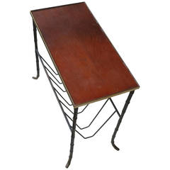 Magazine Rack Bamboo Model Maison Baguès Polished Brass 4
