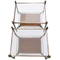 Pair of Bronze Side Tables by Maison Jansen