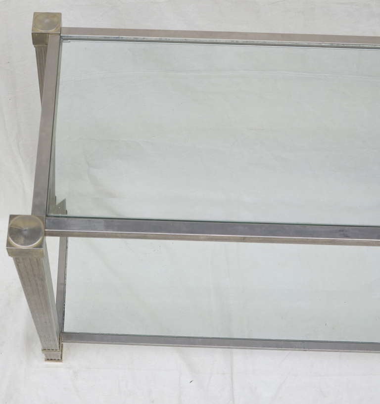 Silver and Gold Pierre Vandel Console For Sale 2