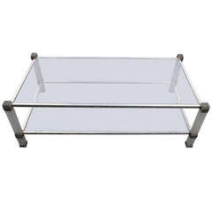 Frosted Crystal Pierre Vandel Coffee Table 3