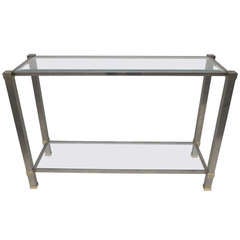 Silver and Gold Pierre Vandel Console 2