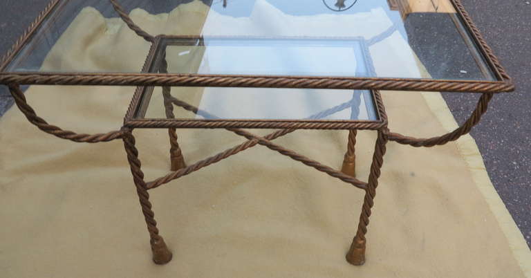 Coffee Table Decor Braided Rope In Good Condition In Paris, FR