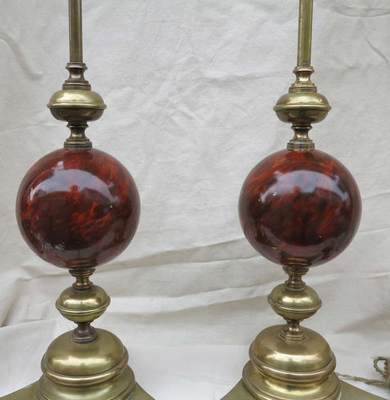 French Pair of Table Lamps For Sale